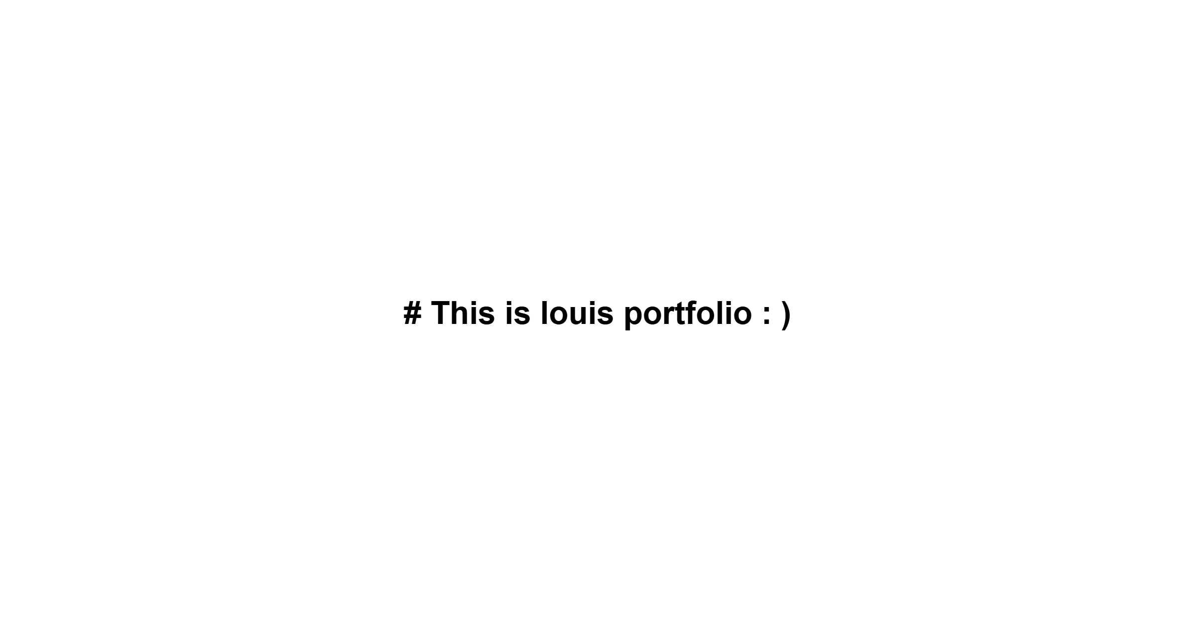 louis portfolio